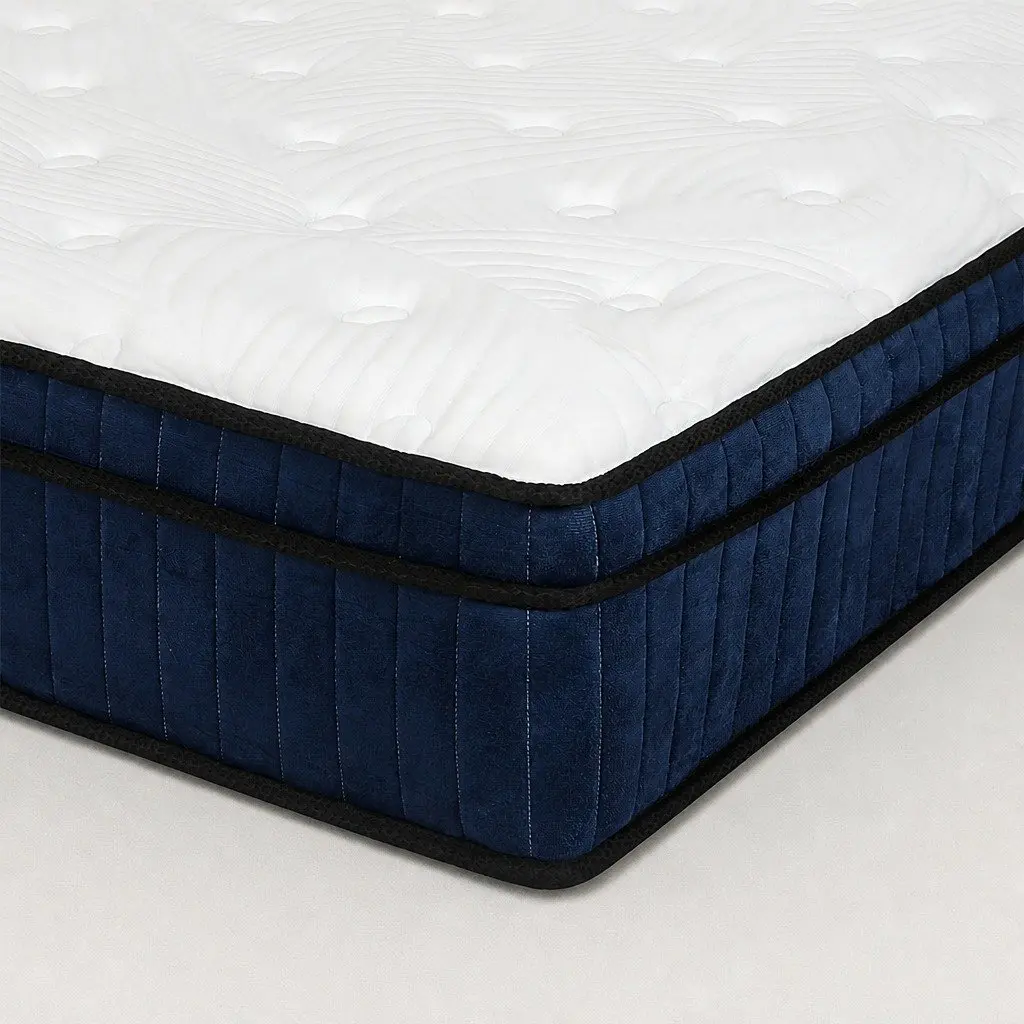 Queen Size Mattress 7 Zone Pocket Spring Medium Firm Hybrid Foam Support