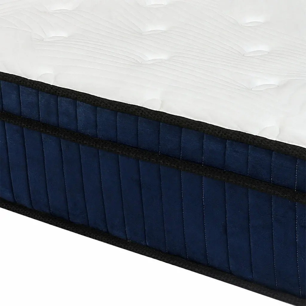 Queen Size Mattress 7 Zone Pocket Spring Medium Firm Hybrid Foam Support