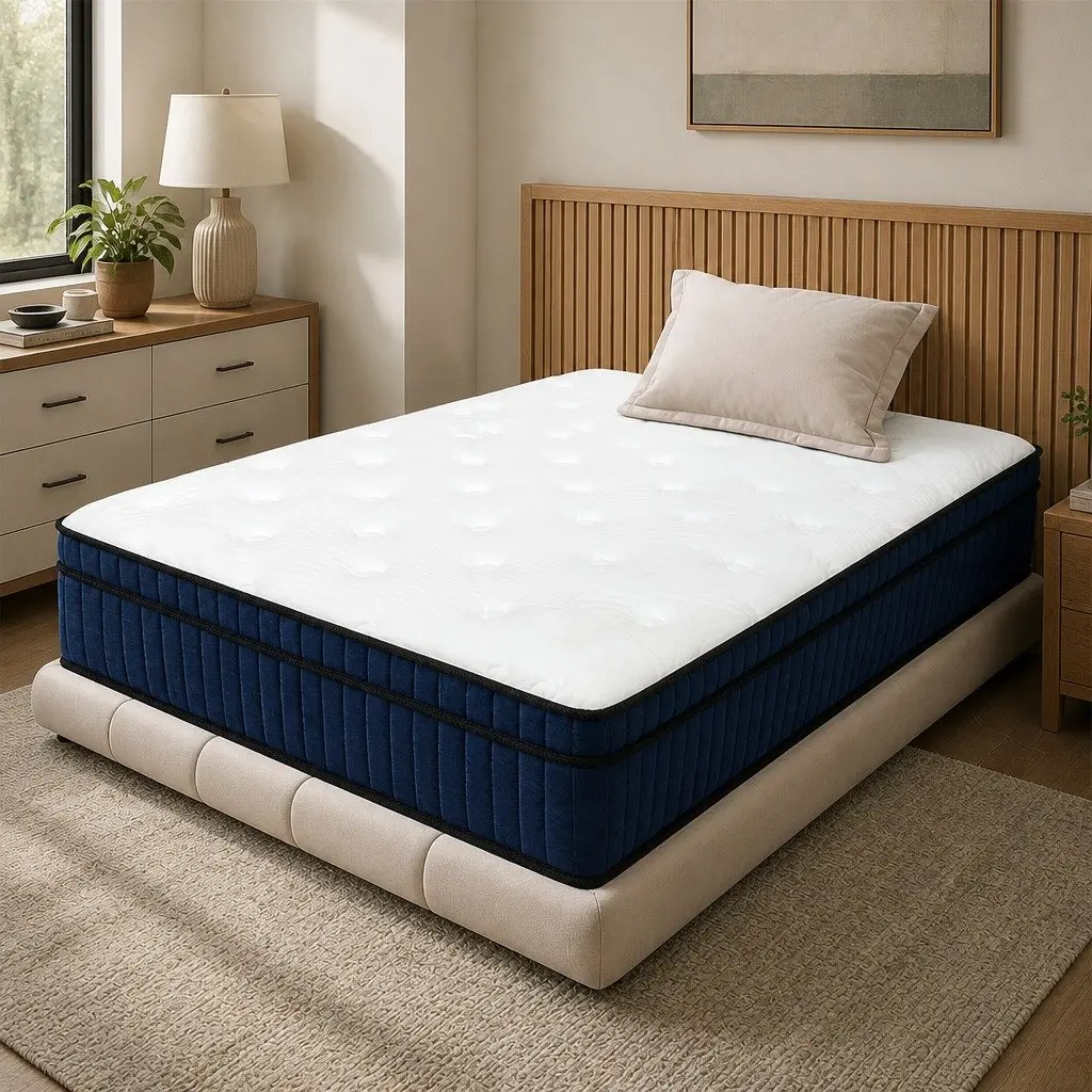 7 Zone Pocket Spring Mattress Single Bed Hybrid Foam Orthopedic Support Medium