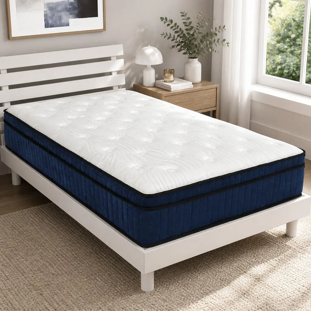 7 Zone Pocket Spring Mattress Single Bed Hybrid Foam Orthopedic Support Medium
