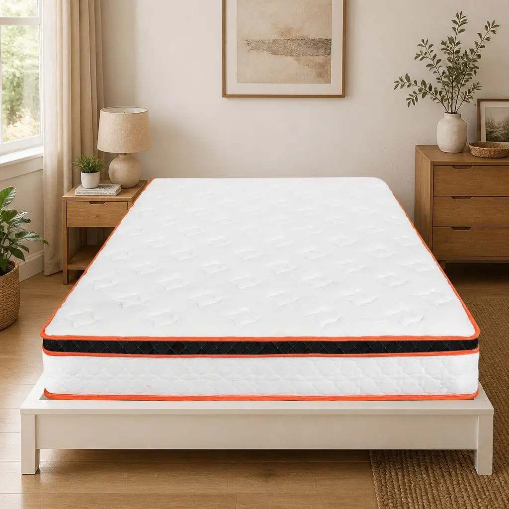 7 Zone Pocket Spring Mattress Medium Firm Double Hybrid Foam Support Orthopedic