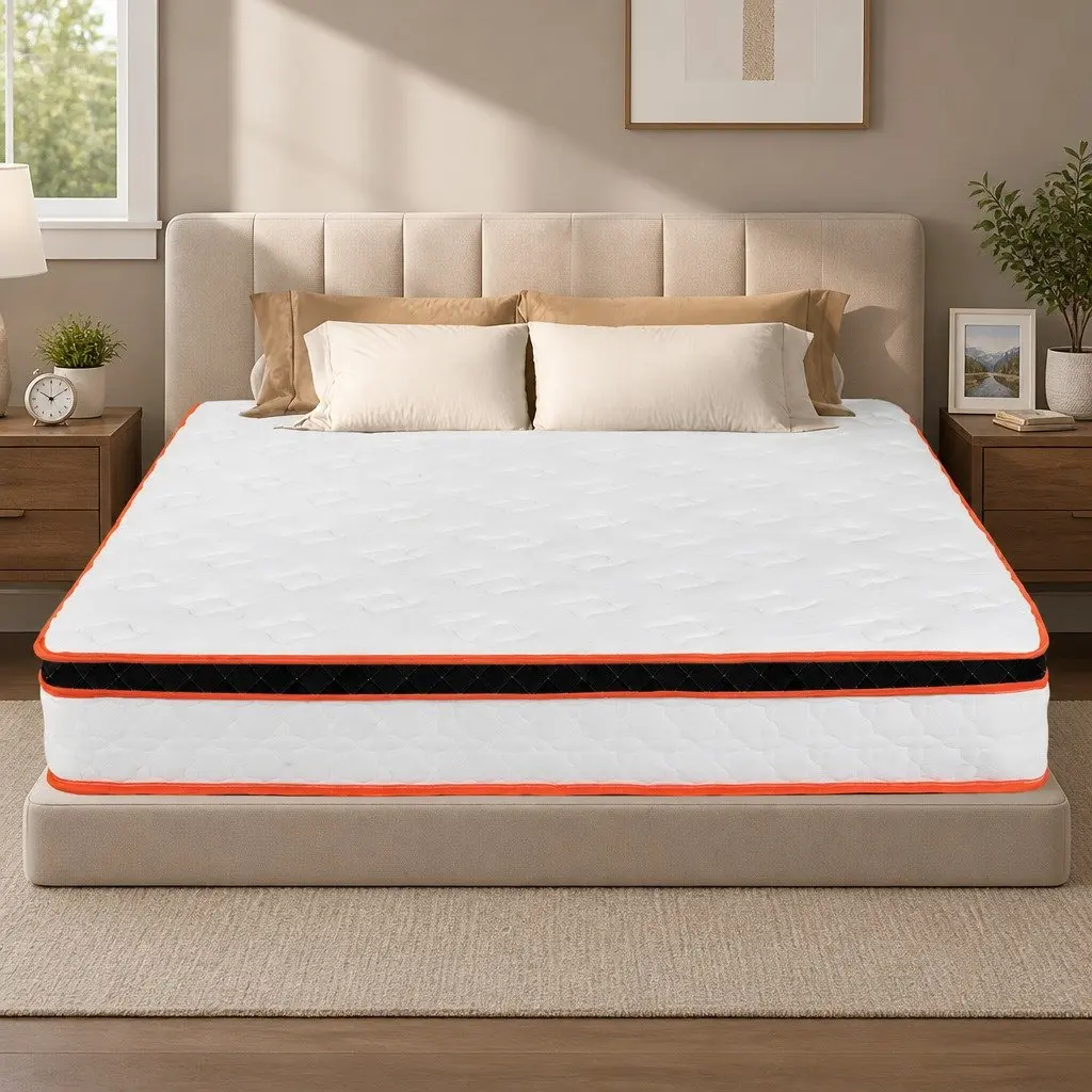 7 Zone Pocket Spring Mattress Medium Firm Double Hybrid Foam Support Orthopedic