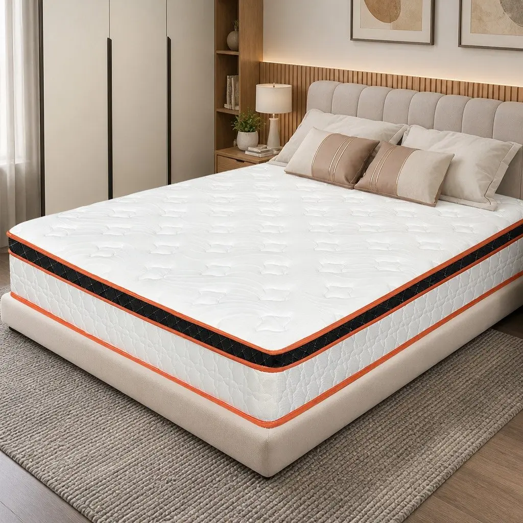Hybrid Foam Mattress King Size Medium Firm 7 Zone Pocket Spring Support