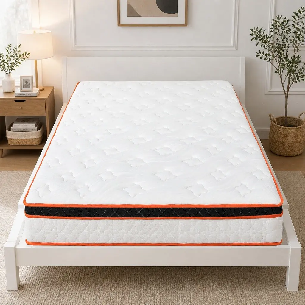 7 Zone Pocket Spring Mattress Medium Firm Single Hybrid Foam Support Orthopedic