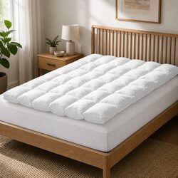 Double Bed Mattress Topper 190cm x 137cm - 4-5cm Thickness