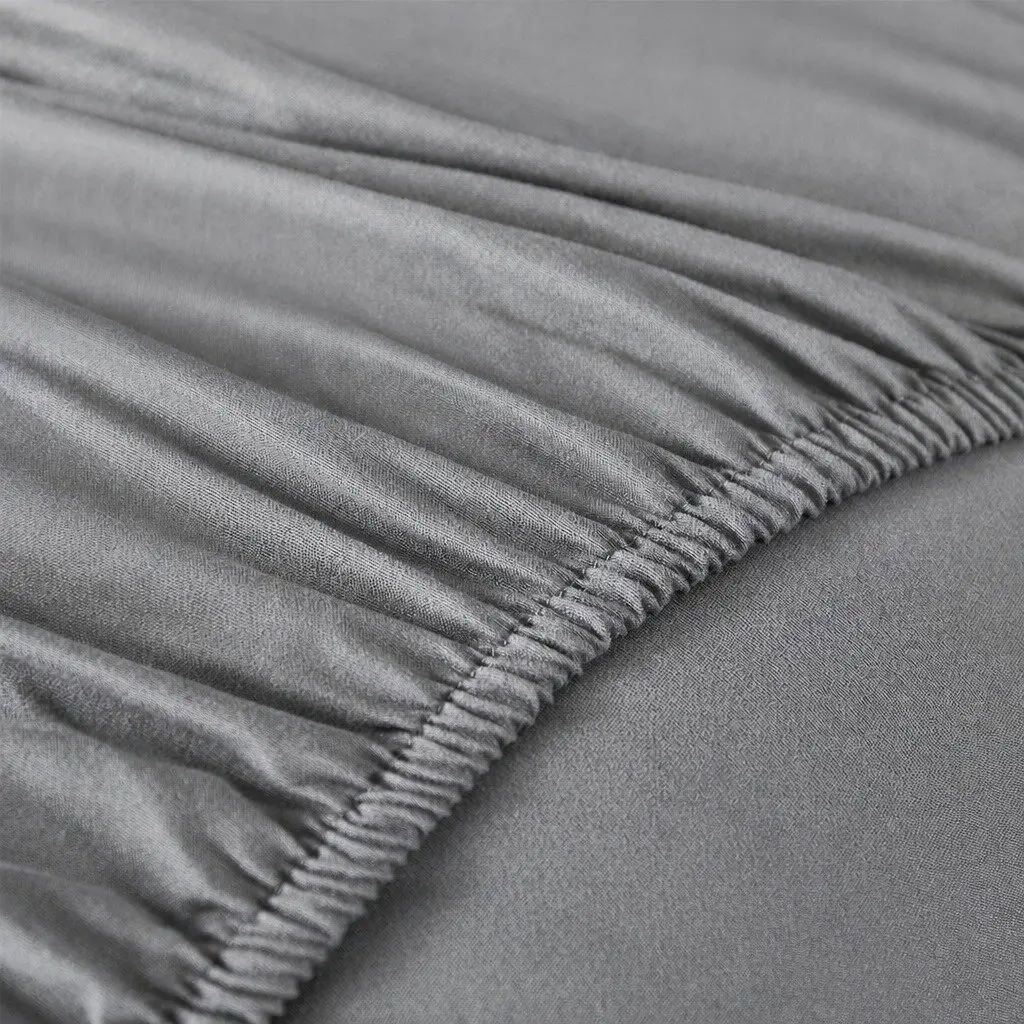 Mattress Topper Double Bed Bamboo Charcoal Fibre Soft Cushion Fitted Elastic