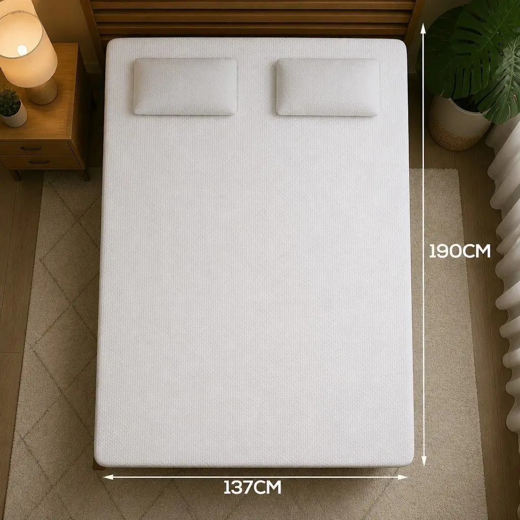 Bamboo Pillowtop Mattress Topper Double Fitted Cooling Bedding Protector
