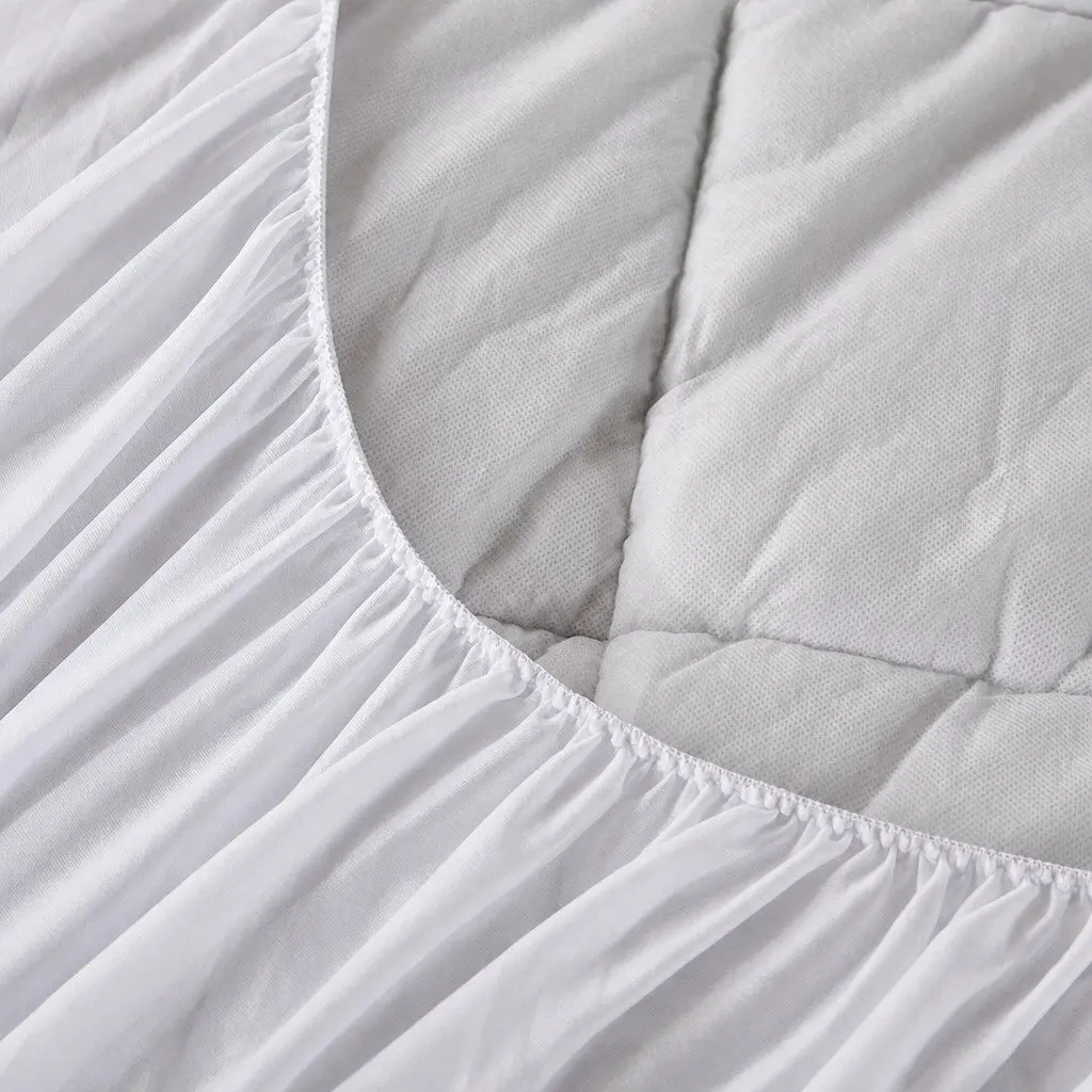 Bamboo Pillowtop Mattress Topper Double Fitted Cooling Bedding Protector