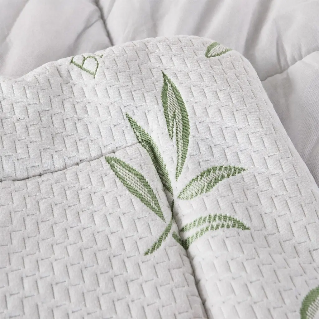 Bamboo Pillowtop Mattress Topper Queen Size Fitted Cooling Sleep Protector