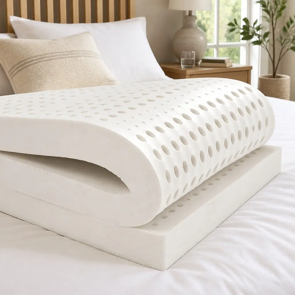 Double Mattress Topper 5cm Latex Bed Topper Queen