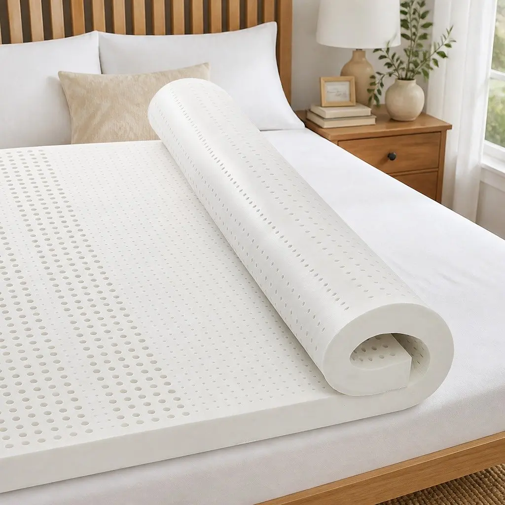 Double Mattress Topper 5cm Latex Bed Topper Queen