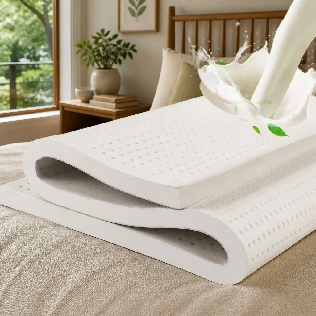 Double Mattress Topper 5cm Latex Bed Topper Queen