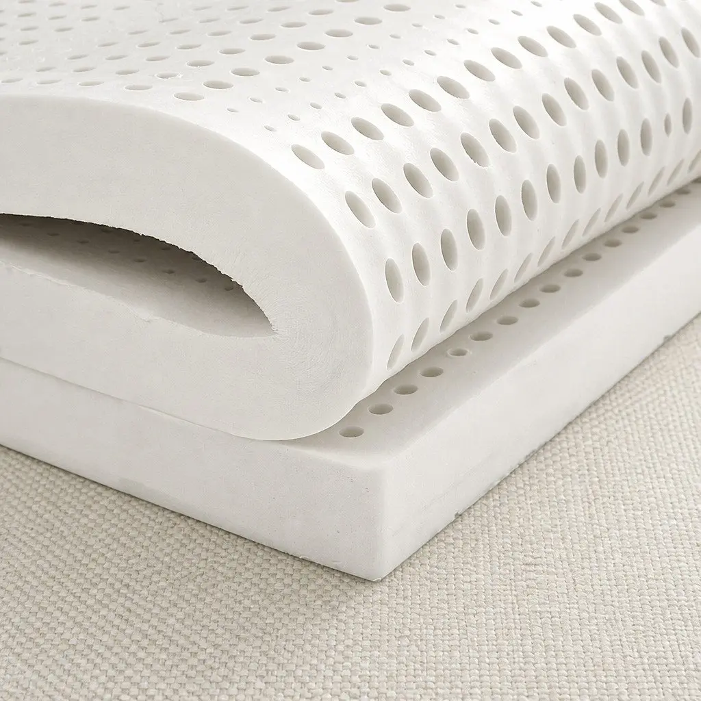 King Latex Mattress Topper 5cm Natural Dunlop Support Bed Pad Breathable