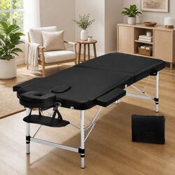 Specifications of Portable Massage Table - 55cm Black Aluminium Bed