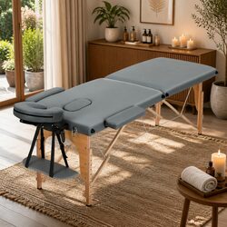 Specifications of the 56cm Portable Massage Table in Grey