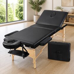 Detailed Specs for the 3 Fold Wooden Massage Table 75cm