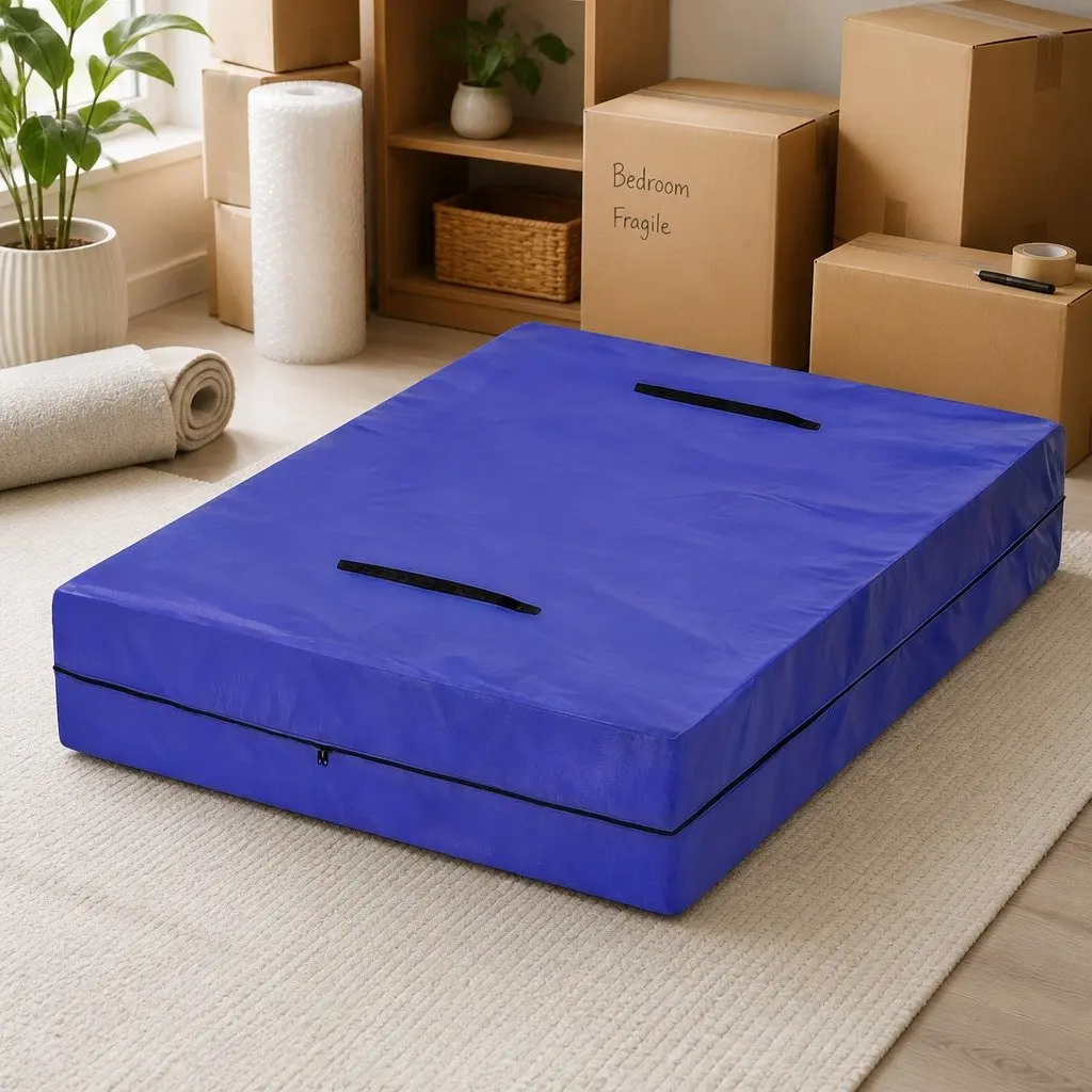 Mattress Bag Double Heavy-Duty Moving Storage Waterproof Dust Cover Protector