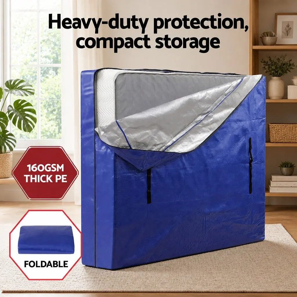 Mattress Bag Double Heavy-Duty Moving Storage Waterproof Dust Cover Protector