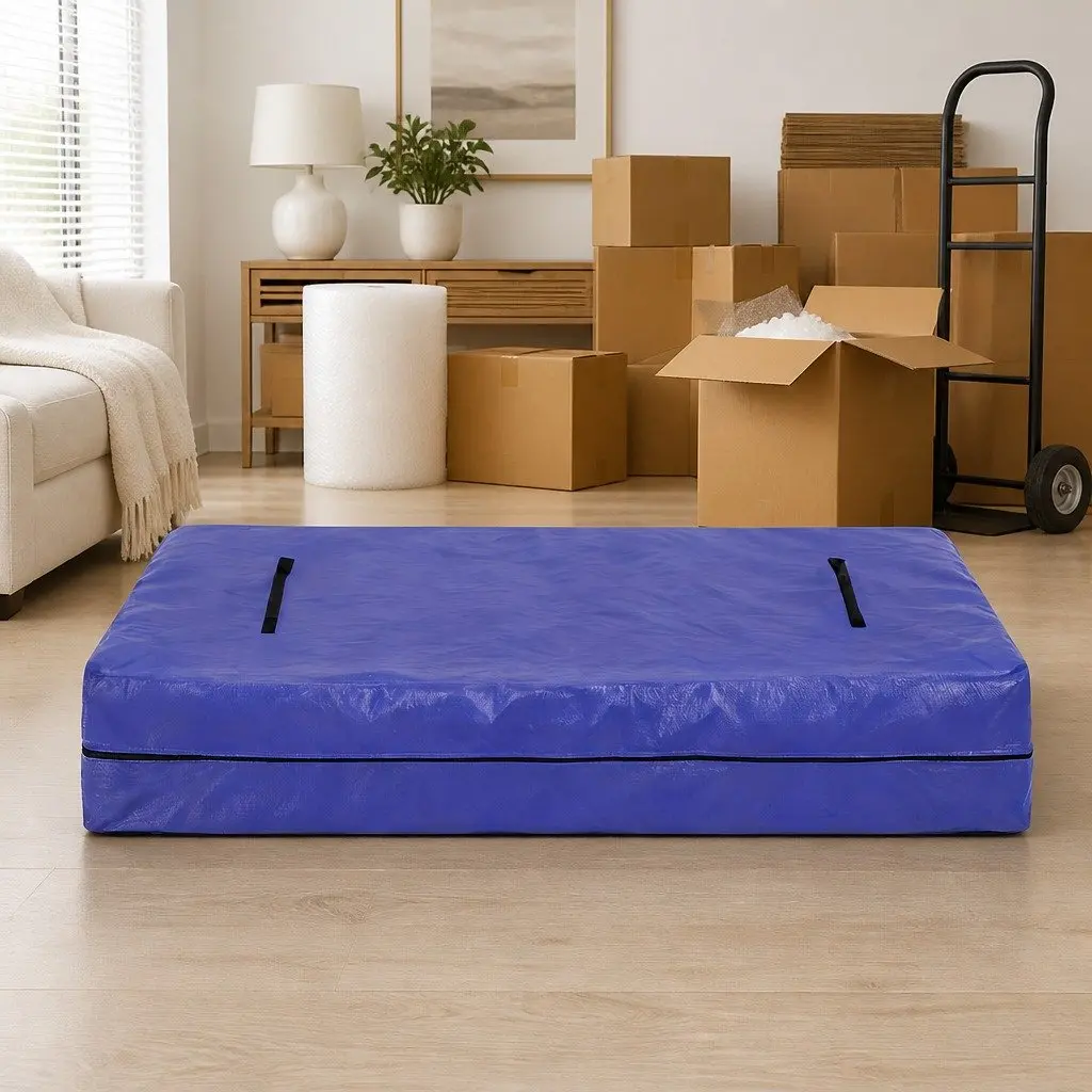 King Mattress Storage Bag Waterproof Moving Cover Dust Protector Easy Zipper