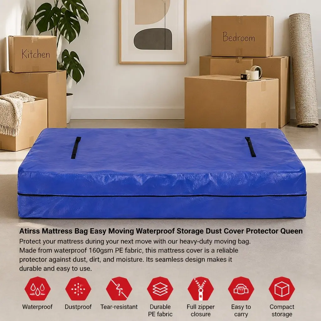 Mattress Bag for Moving Storage Waterproof Dust Cover Protector Queen Size