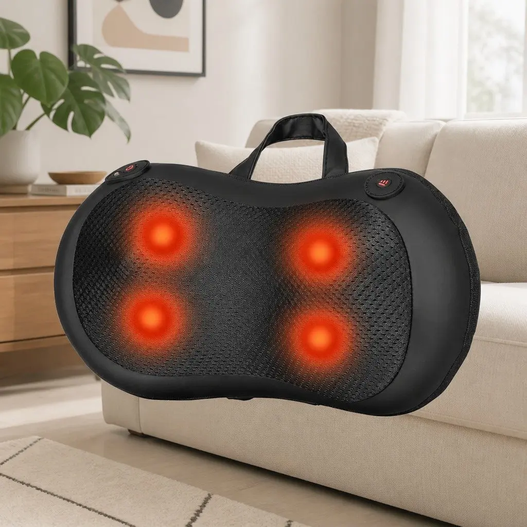Neck Massager with Heat Kneading Back Massager Electric Shiatsu Muscle