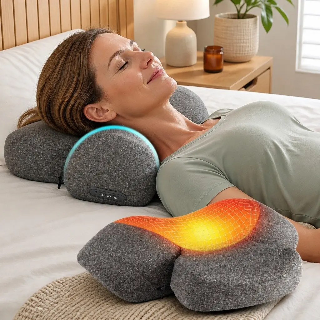 2-in-1 Neck Massager Pillow with Heat