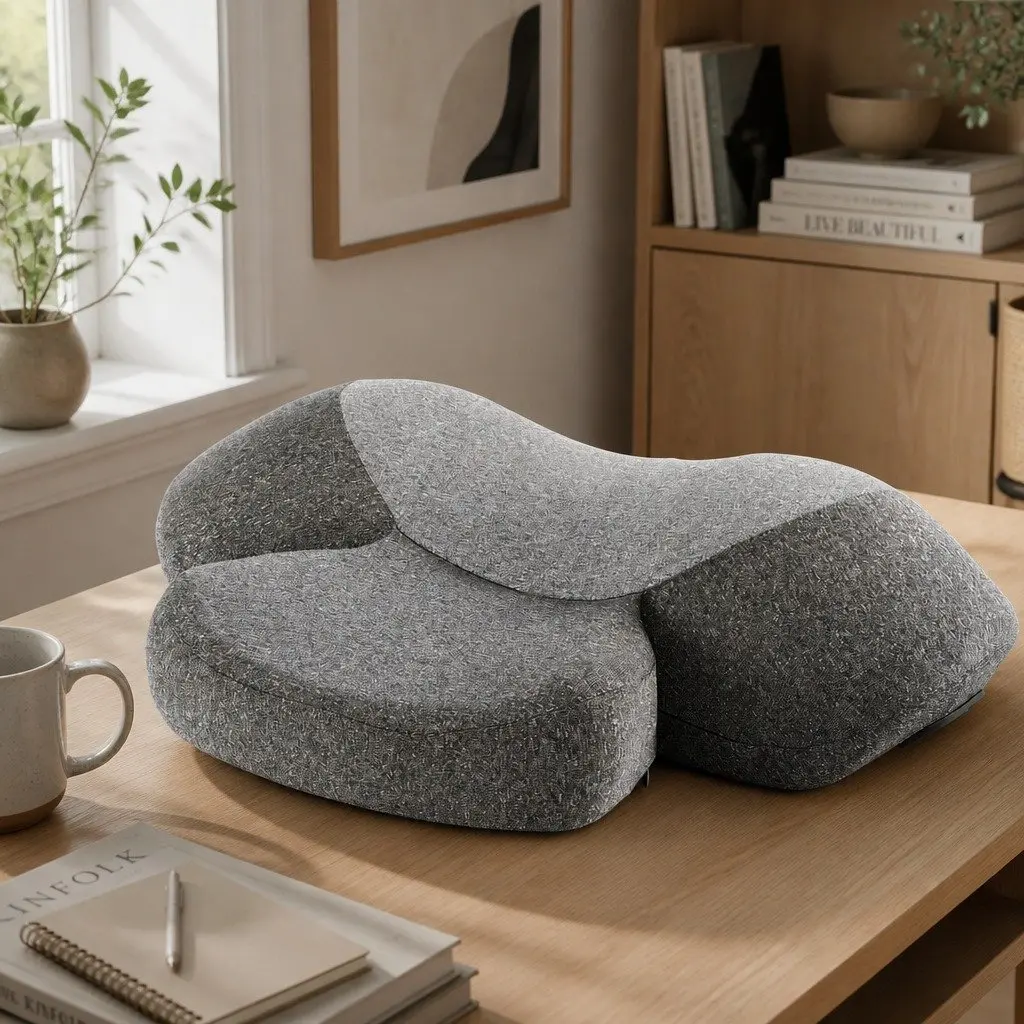 Neck Massager Pillow for Relaxation 2-in-1 Memory Foam Size
