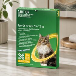 Spot-On Cats 2.5-7.5kg: Monthly Protection Specifications