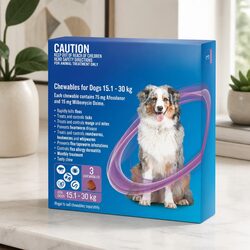 Comprehensive Parasite Treatment for Dogs 15.1-30kg (3 Pack)