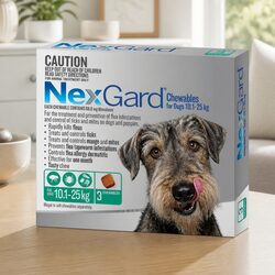 Large Dog Flea Tick Soft Chews - 10.1-25kg, Green, 3 Pack