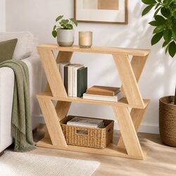 Dimensions and Features of Oak Side Table Storage