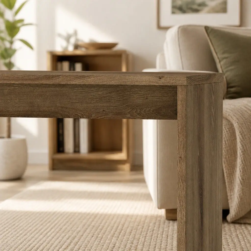 Side Table with Magazine Holder