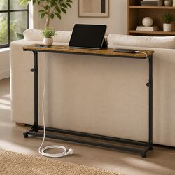 Compact Console Table Dimensions: 100cm x 15cm x 63.5-90cm