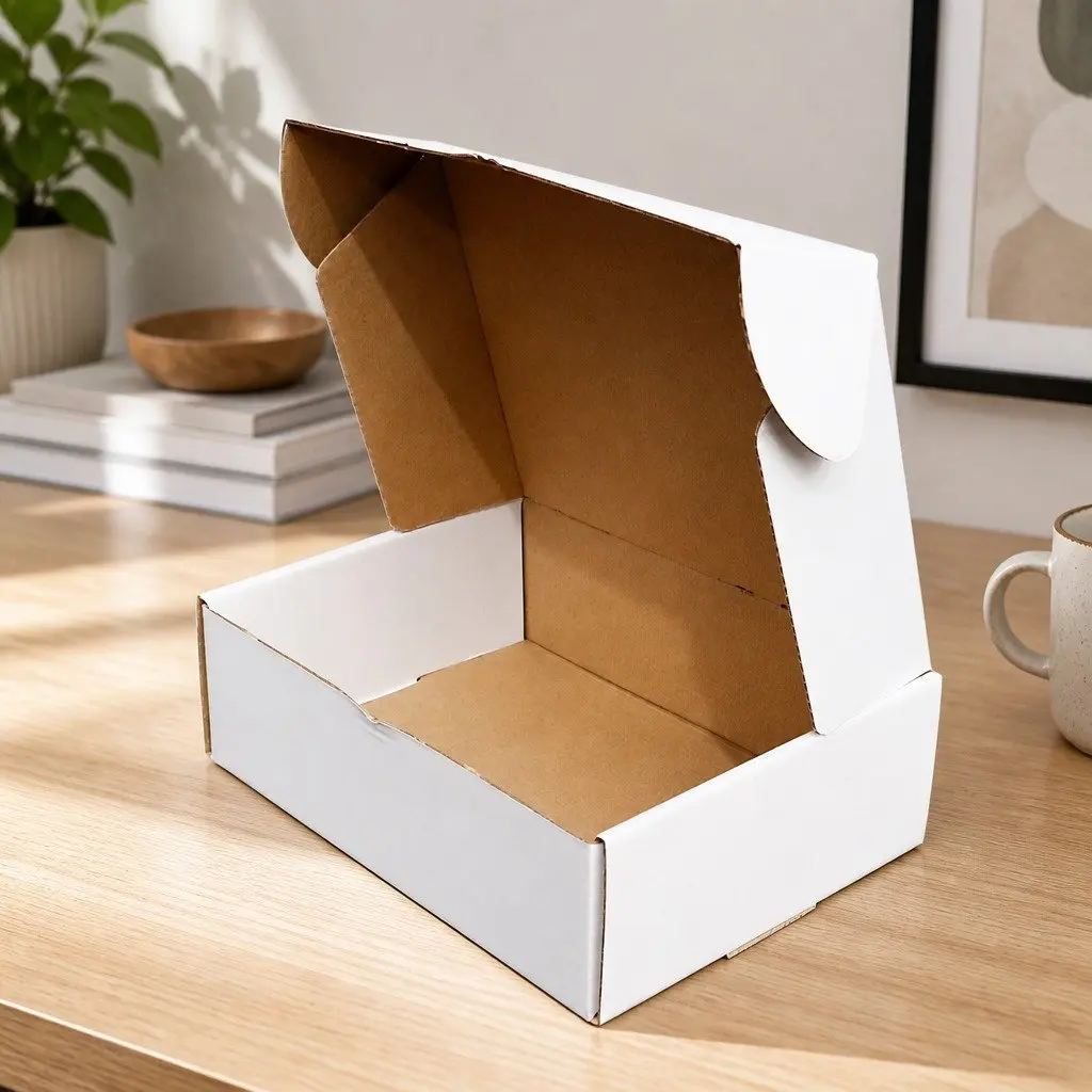 250x180x75mm White Mailer Boxes with 100 Count