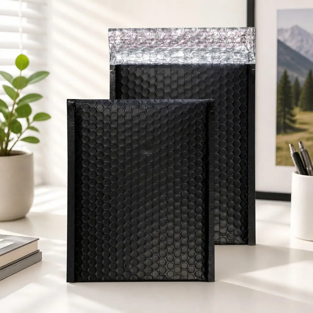 Black Bubble Padded Envelopes 160x230mm, 50 Pack
