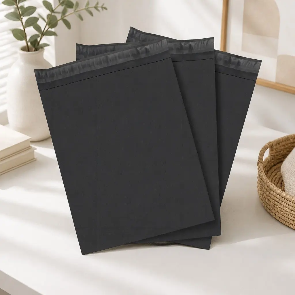 310x405mm Black Self-Sealing Poly Mailer 100 Pack