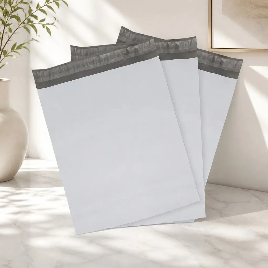 Poly Mailer Bags for eCommerce 450x500mm White 100 Pack