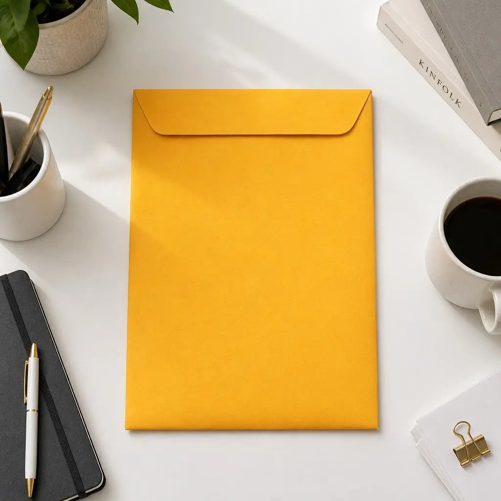 Yellow Kraft Mailing Paper Envelope 500 Pack