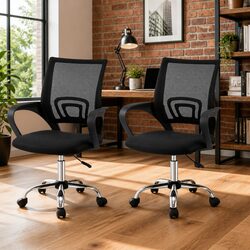 Specifications of the Mesh Office Chair - Mid Back Black
