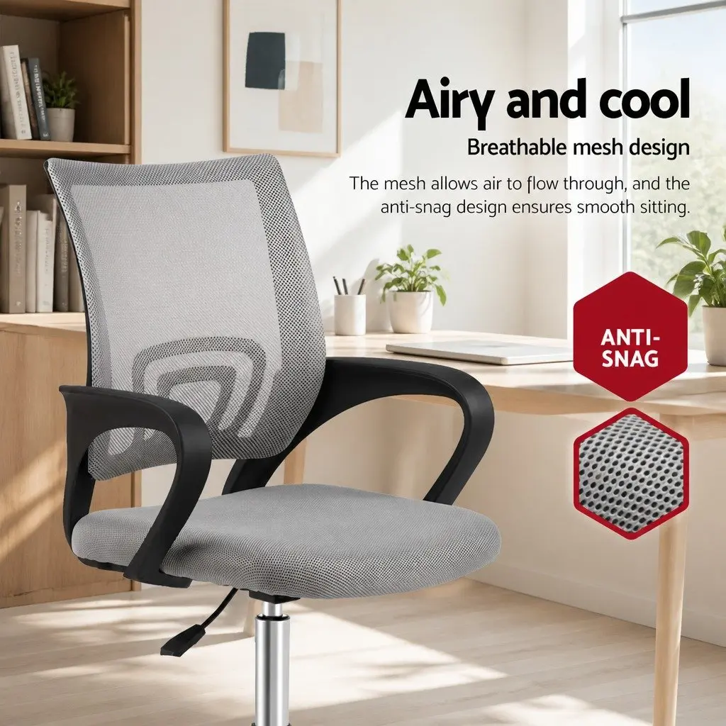 Grey Breathable Mesh Office Chair