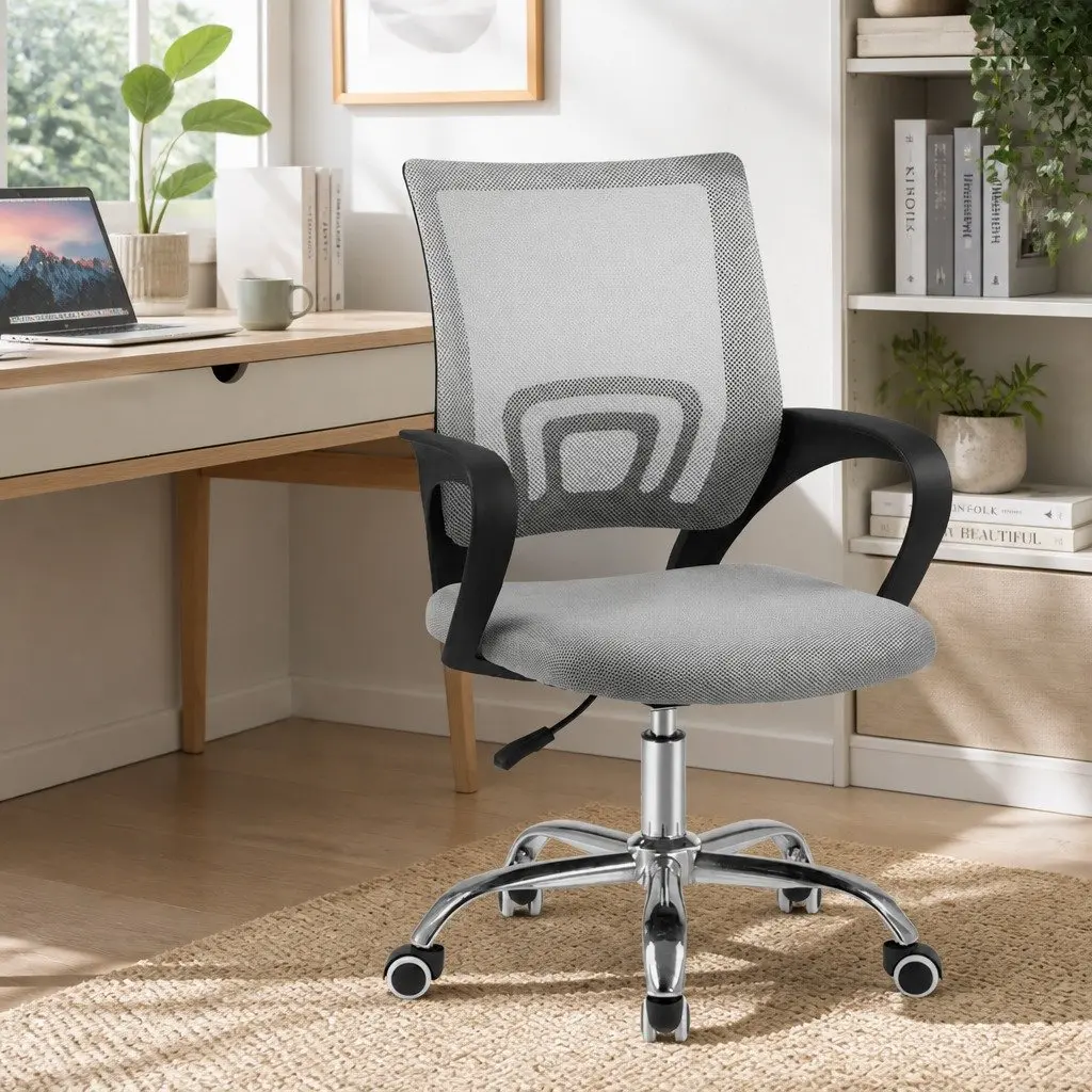 Grey Breathable Mesh Office Chair