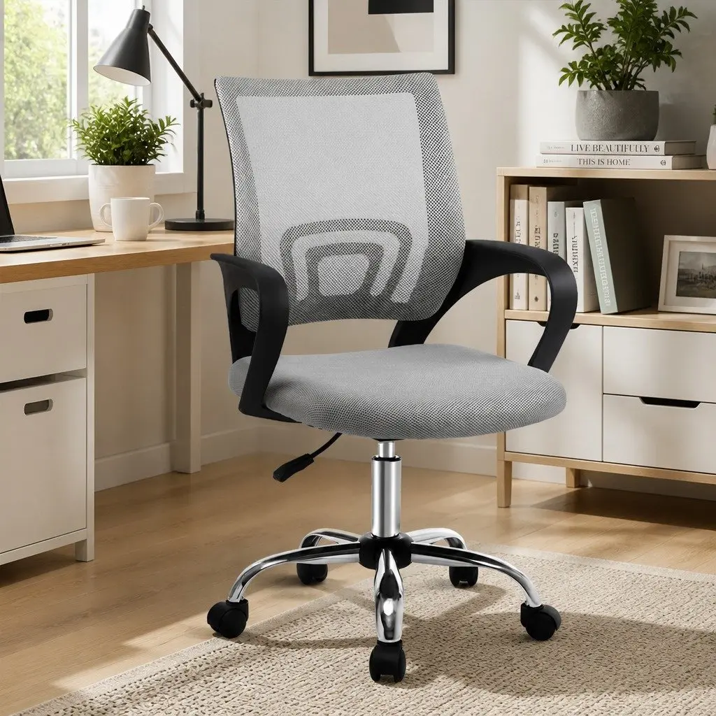 Grey Breathable Mesh Office Chair