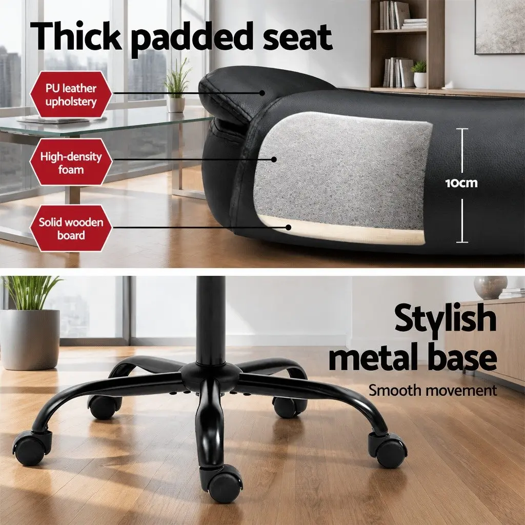 Black Adjustable Height Office Chair