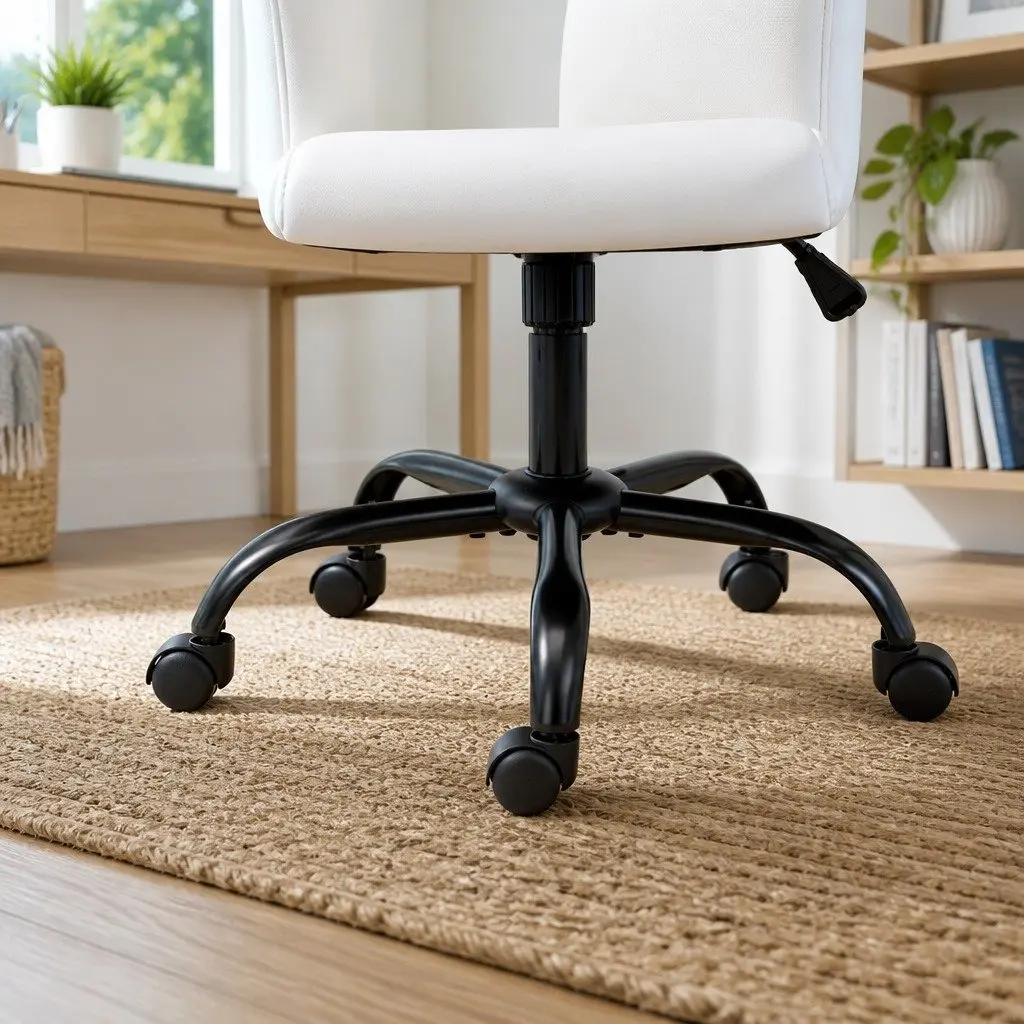 Office Chair for Executive Use Mid Back White