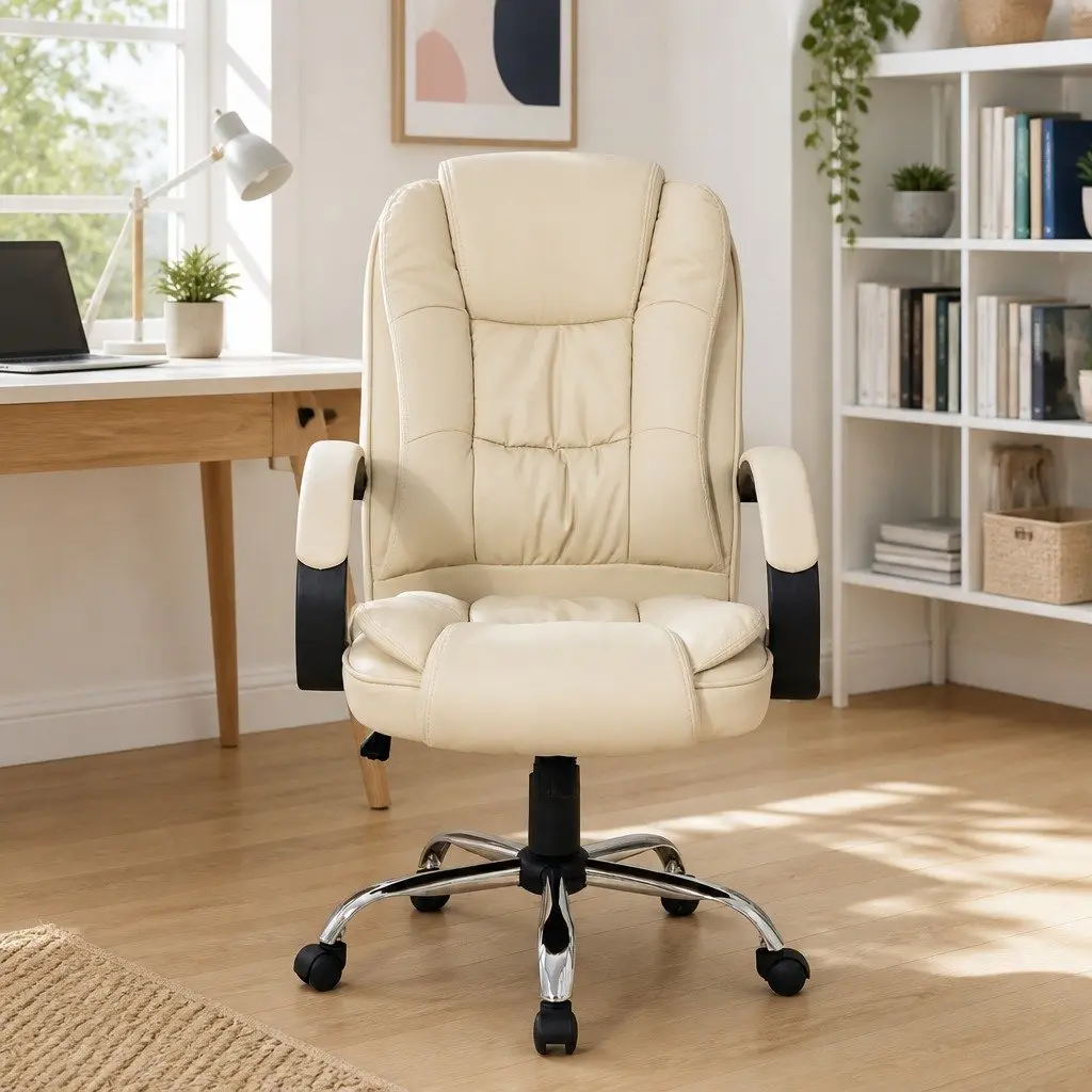 Executive Office Chair High Back Beige