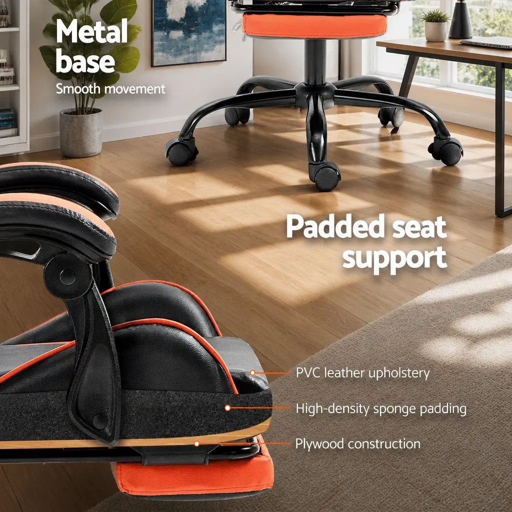 Gaming Office Chair for Home Office and Gaming Room High-Back Orange