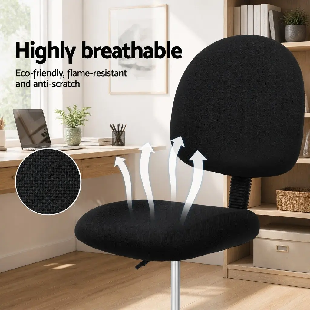 Black Adjustable Drafting Stool