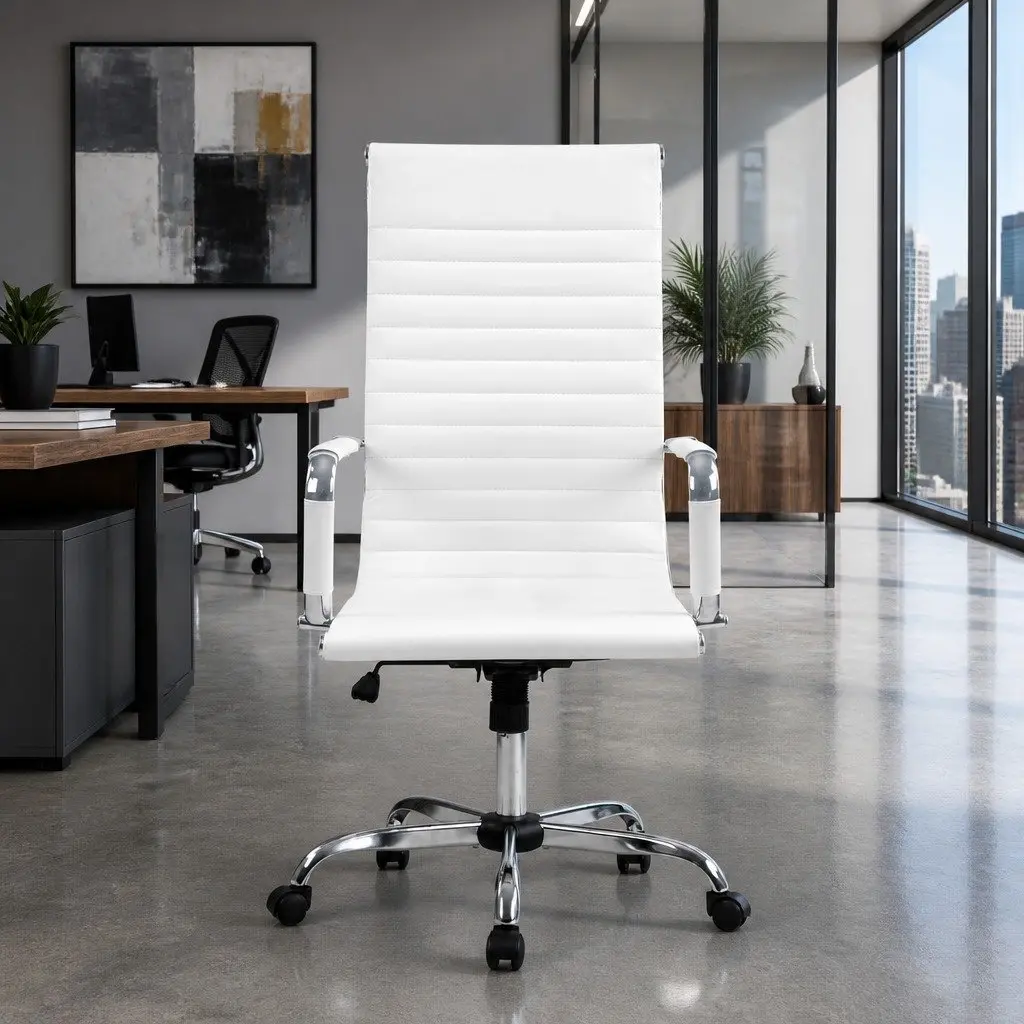 High Back Executive Office Chair White