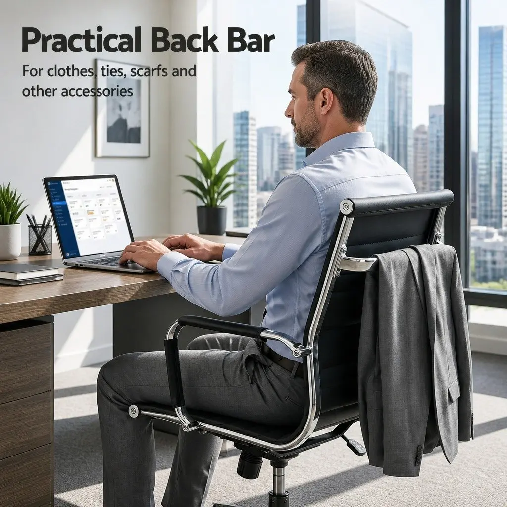 PU Leather Mid Back Office Chair