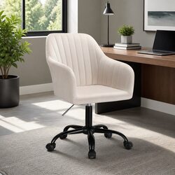 Specifications of Cream Velvet Mid Back Office Chair
